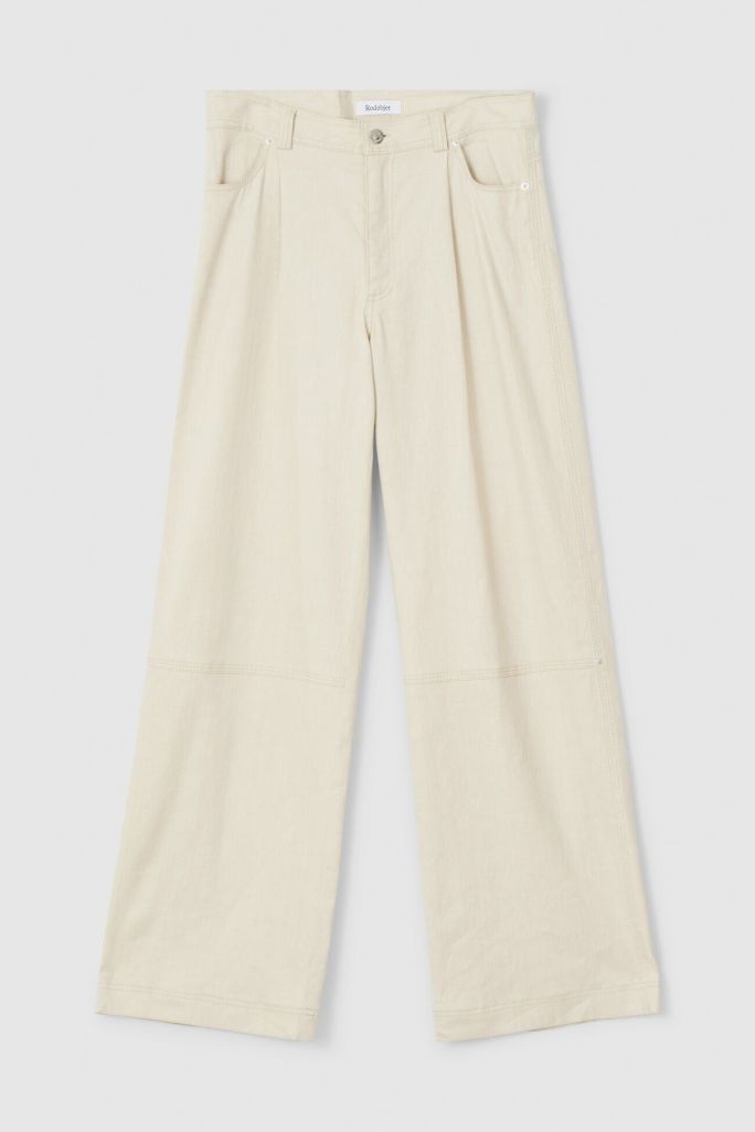 Clothing Rodebjer | Eileen Linen Pants Warm Sand
